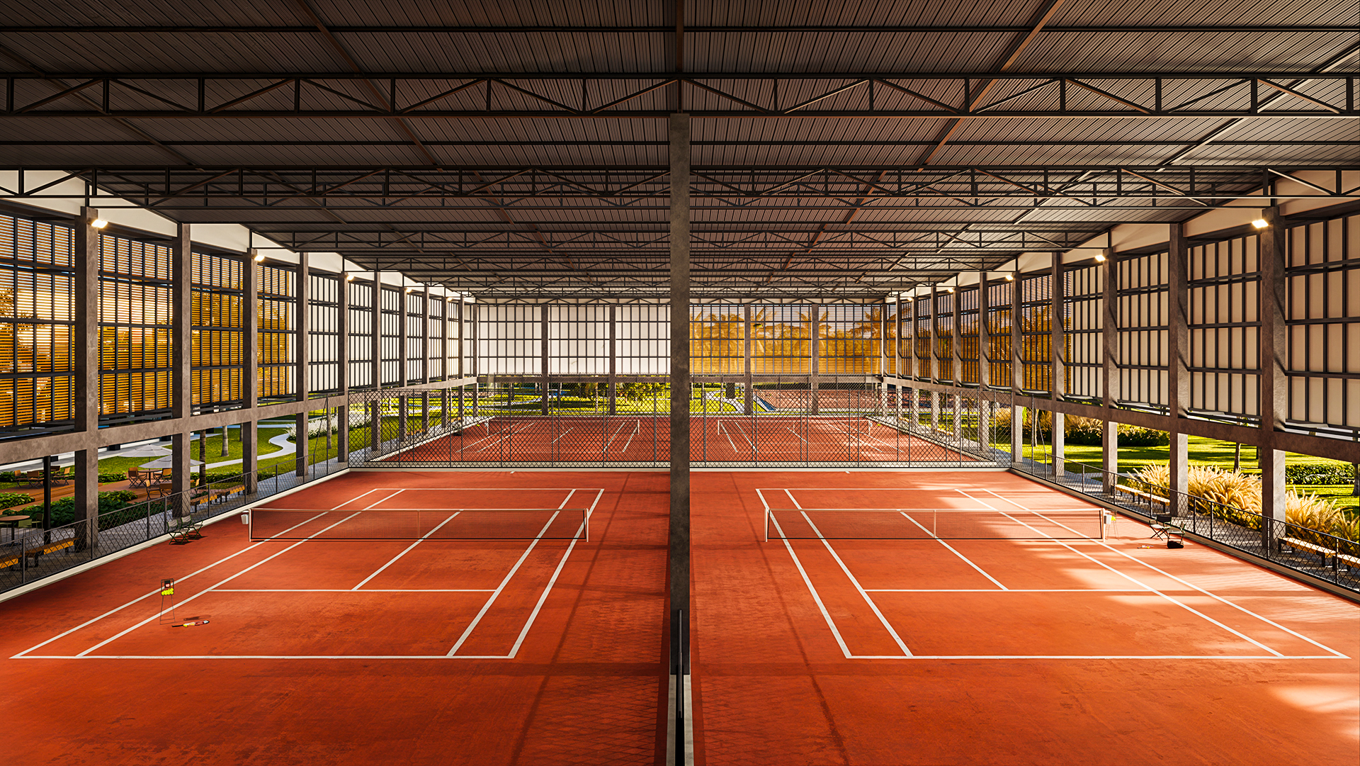 Quadras de Tênis Cobertas